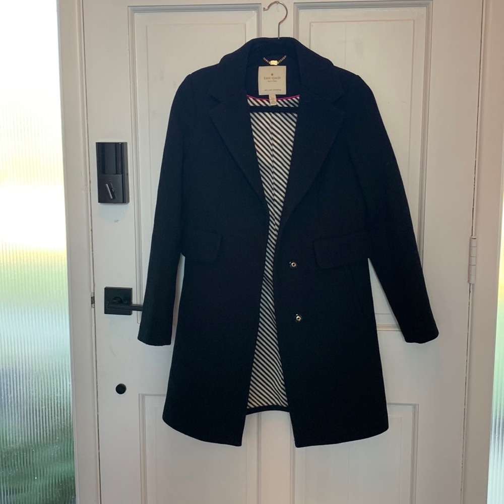 Kate Spade Pea Coat in Black